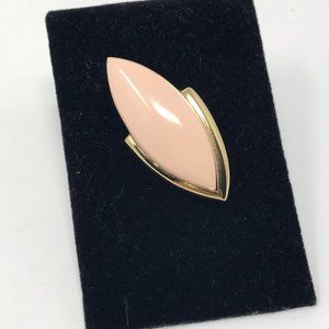 Vintage Monet Pin Brooch Almond Shape 1x2